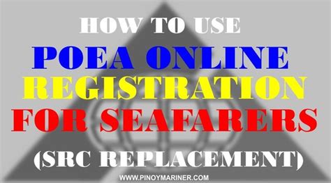 poea src online registration|HOW TO UPDATE POEA E REGISTRATION FOR SEAFARERS .